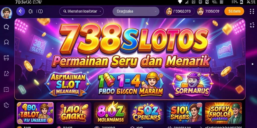 Tampilan gameplay seru dan menarik di 738SLOTS.