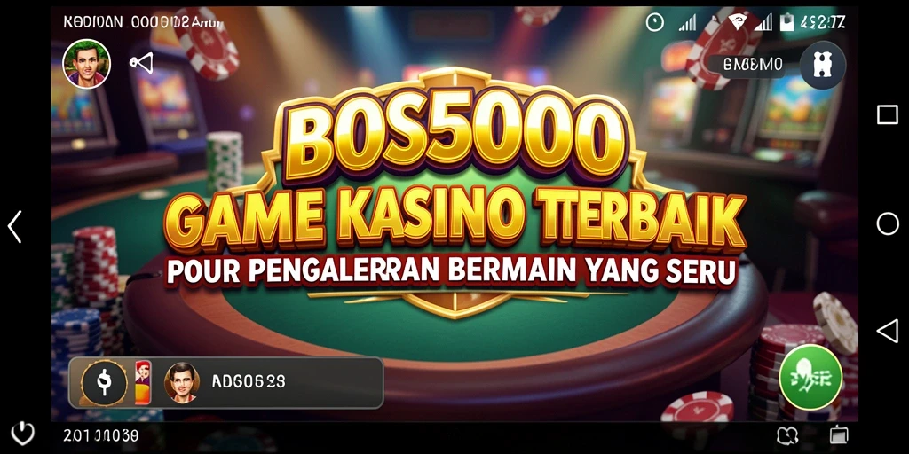 Screenshot gameplay BOS5000 yang menampilkan aksi mendebarkan di kasino.