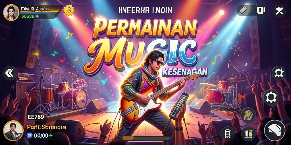 Screenshot EE789 menampilkan gameplay musik yang menarik dan interaktif.