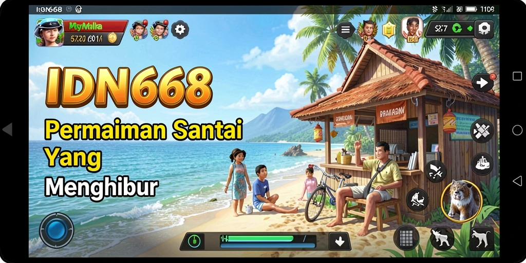 Screenshot gameplay IDN668 menampilkan karakter lucu dan level menarik.