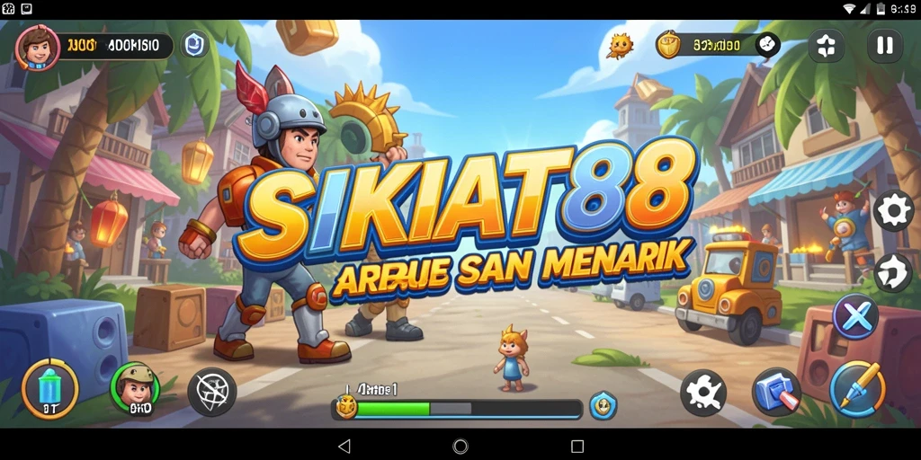 Gambaran aksi seru dalam game arcade SIKAT88.
